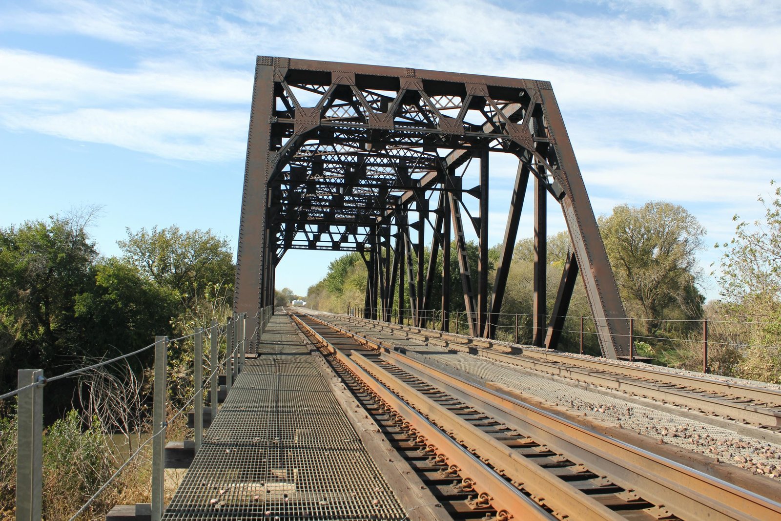 Looking west